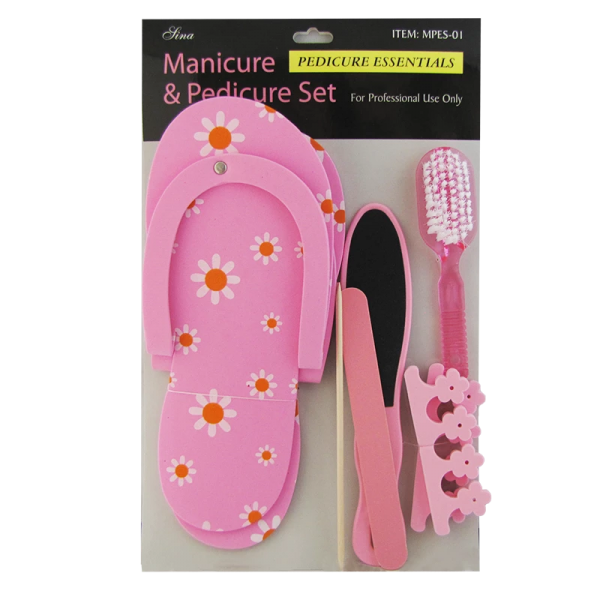 Pink Manicure and Pedicure Set MPES-01