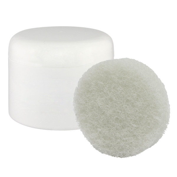 Plastic Jar with Lid (8 oz) (Nail Brush Jar) + Sponge (Regular)