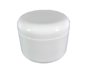 Plastic Jar with Lid (8oz) (Nail Brush Jar) - Empty