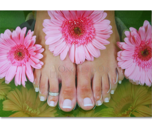 Poster - Feet and Flowers (60 x 90 cm)