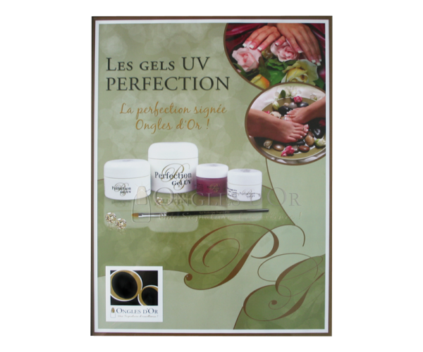 Poster – Ongles d'Or Perfection UV Gel (17 x 22.75 inches)