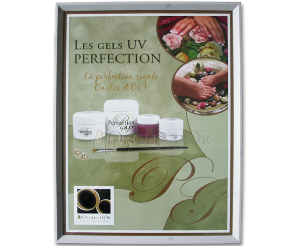 Poster – Ongles d'Or Perfection UV Gel (18 x 24 inches) – Frame