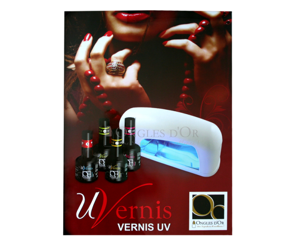 Poster – Ongles d'Or UVernis (17 x 22.75 inches)