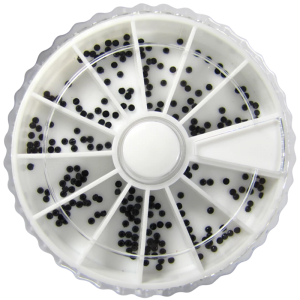 Rhinestone Wheel - Round Shaped - Black Color 1.5w