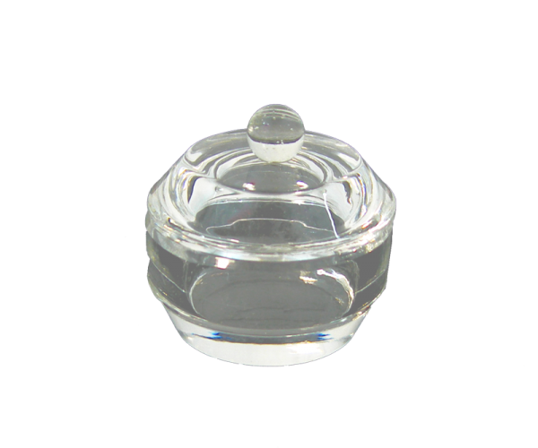 Round Smooth Crystal Powder Container (33mm diam.)