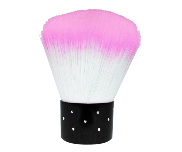 Short Dust Brush Pale Pink / White Diamond