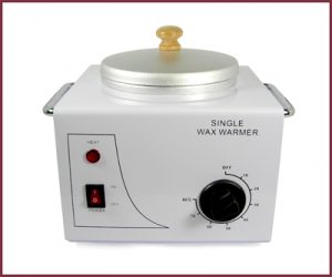 Single White Metal Wax Heater (M-2042A) 110 Volts