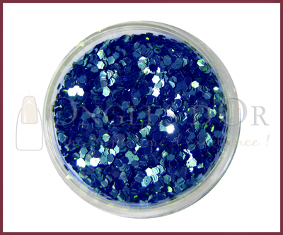 Small Hexagons Glitter Powder – Dark Blue