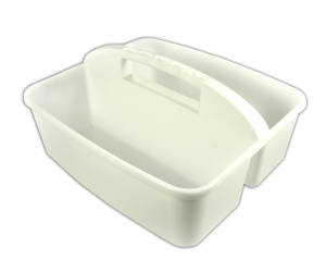 Stackable Plastic Basket - White