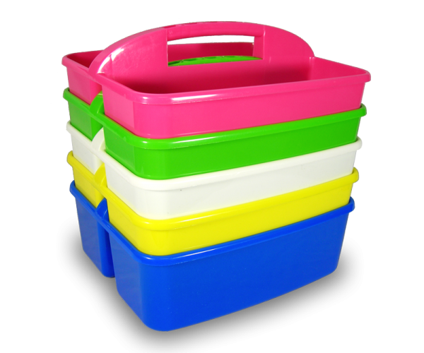 Stackable Plastic Baskets (5)