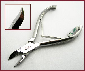 Stainless Long Curved Toenail Clippers