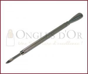 Stainless Steel Cuticle Pusher Rond/Point