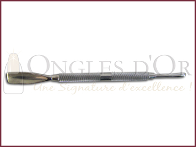 Stainless Steel Cuticle Pusher with Rounded Point and Round Hand