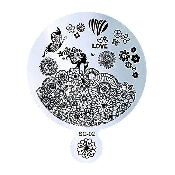 Stamping Image Plate – SG-02 9cm diameter