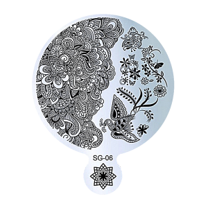 Stamping Image Plate - SG-06 9cm diameter