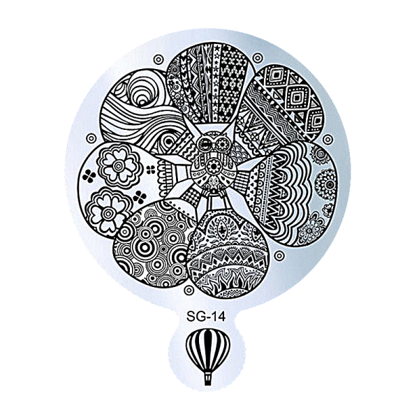 Stamping Image Plate – SG-14 9cm diameter