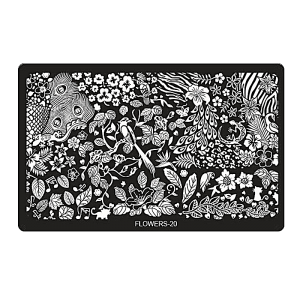 Stamping Image Plate - XL FLOWERS-20 (6