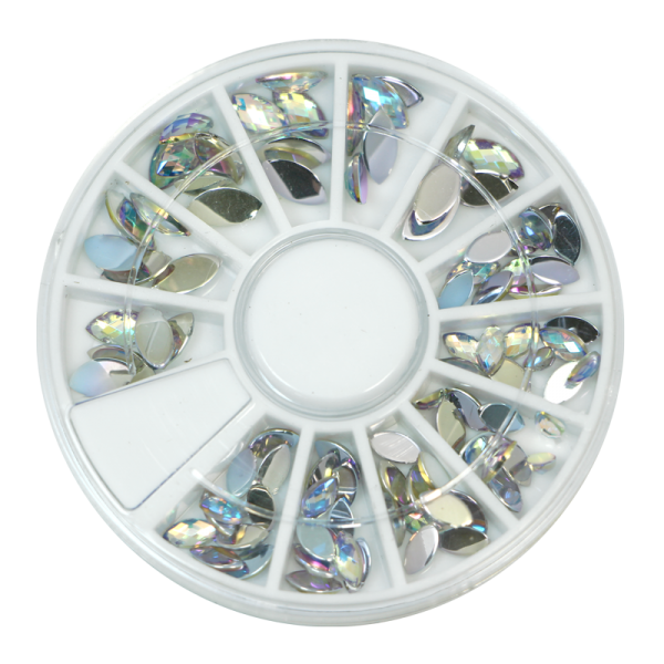 Stone wheel - oval shape - clear holographic
