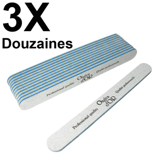 Straight File Zebra 100/180 (3 Dozens) (LDZ100/180/12-3)