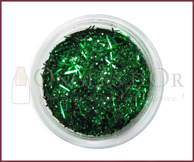 Stripe Glitter Powder –  Green