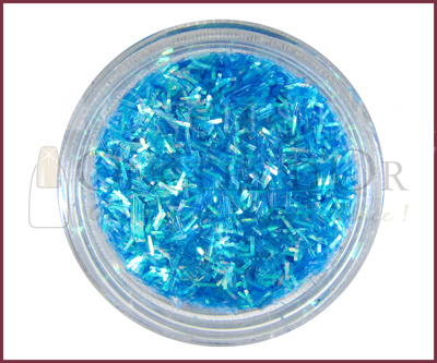 Stripe Glitter Powder – Holographic Blue