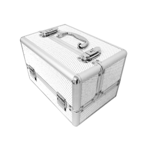 Suitcase Polka Dot Design White (Small:28x19x19cm)