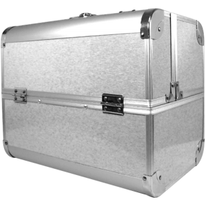 Suitcase for Esthetic and Nail supplies Model 11 Brushed Silver