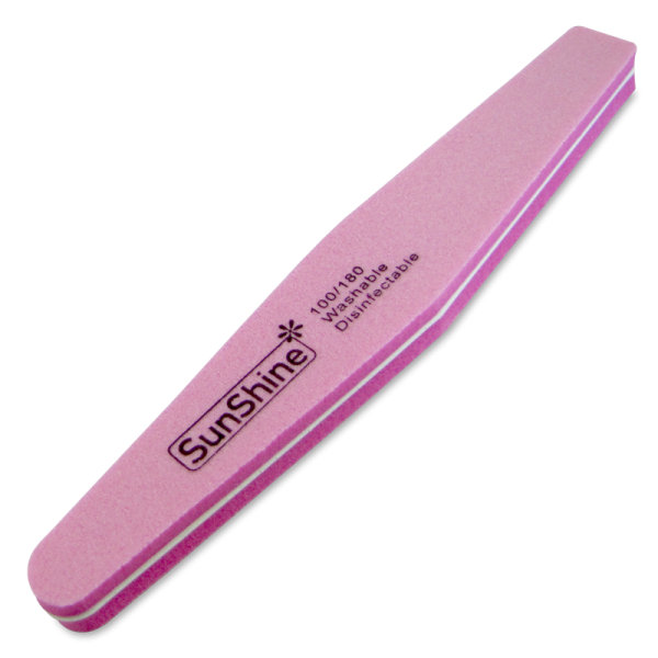 SunShine Pink Sponge Nail File 100/180