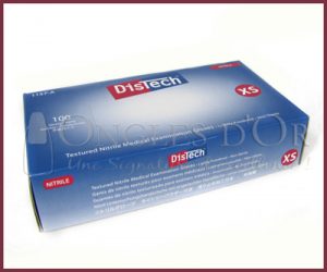 Textured Nitrile Gloves - Lightly Powdered - Xsmall (box of 100)