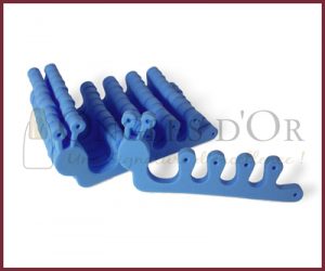Toe Separators - Caterpillar Shape - 10 pairs - Blue