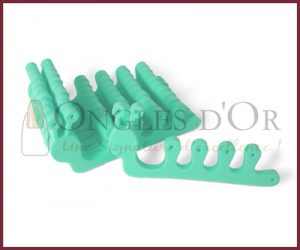 Toe Separators - Caterpillar Shape - 10 pairs - Mint Green