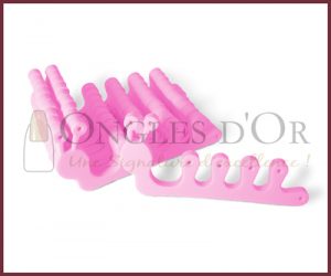 Toe Separators - Caterpillar Shape - 10 pairs - Pink