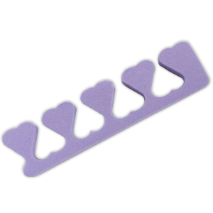 Toe Separators - Heart Shape - 12 pairs - Purple