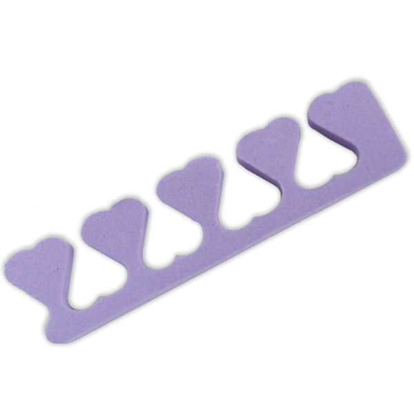 Toe Separators – Heart Shape – 12 pairs – Purple