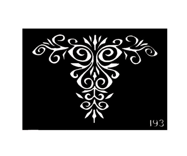 Tribal Design Body Stencil #193 (3" x 4")