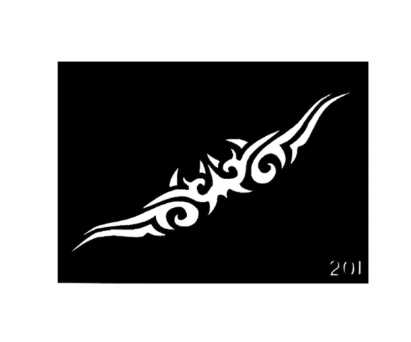 Tribal Design Body Stencil #201 (3" x 4")