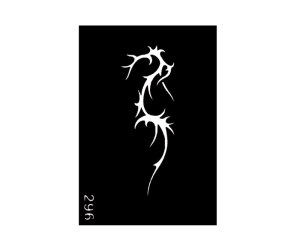 Tribal Design Body Stencil #296 (3" x 4")