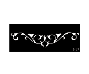 Tribal Heart Body Stencil #167 (2" x 5")