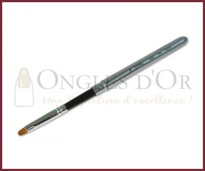 UV Gel Brush - Oval #6 - Retractable Aluminium Handle