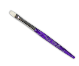 UV Gel Brush - Square #6 - Purple Handle