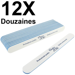 White Straight File 100/180 (12 Dozens) (LDB100/180/12-12)