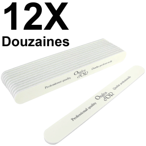 White Straight File 80/100 (12 Douzaines) (LDB80/100/12-12)