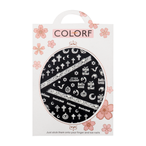 3-D Nail Sticker model Halloween Glow in the Dark CY-014