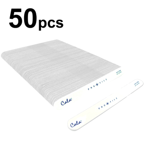 Cala White Straight Nail File 150/180 - 50pcs