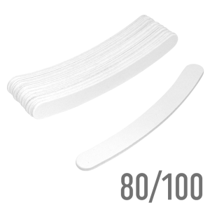 Curved White Files - 80/100 W