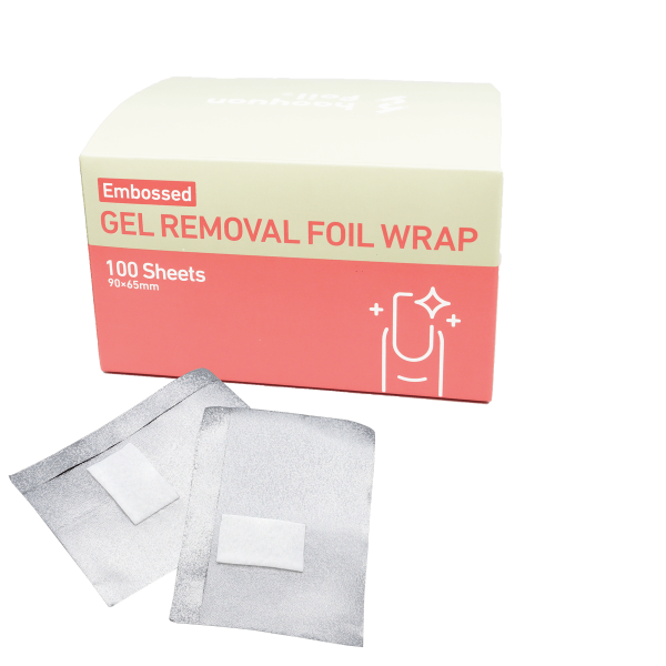 Embossed Gel Polish Removal Foil Wrap (100 pcs)