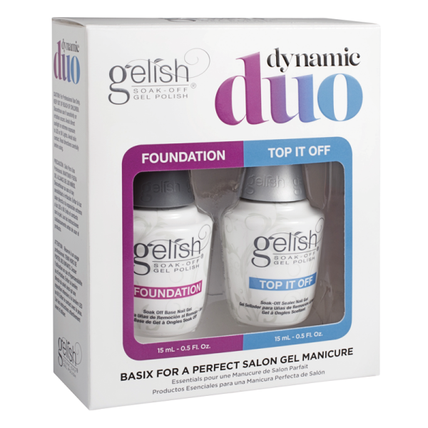 Gelish Dynamic Duo – Base Gel + Top it Off