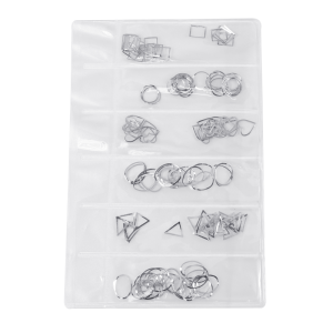 Nail Art Studs Bag - Silver Frames 005