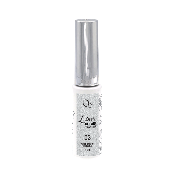 Oh Bling Liner Gel Art #03 Silver Glitters 8mL