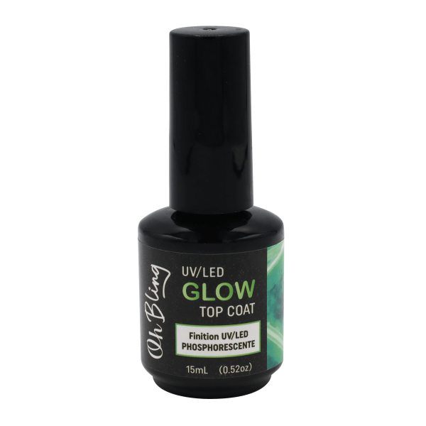 Oh Bling UV/LED Glow in the Dark Top Coat 15mL